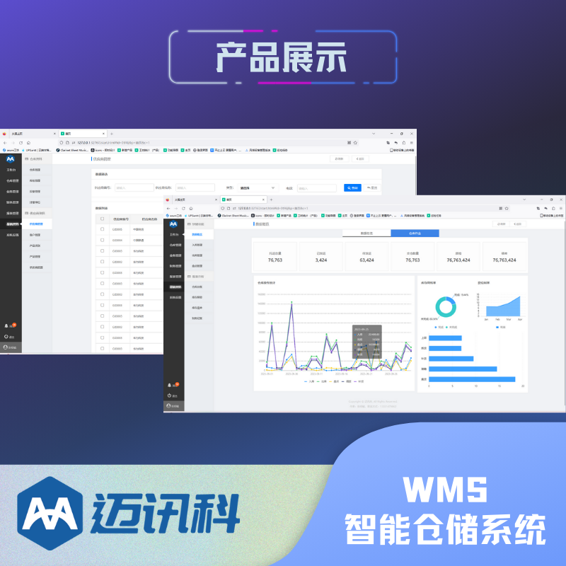 冷链物流智能仓库管理系统 支持按仓库类型、位置、状态等查看库存